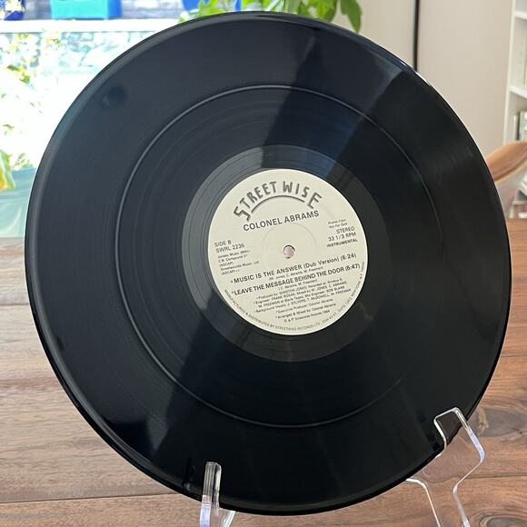 Colonel Abrams Music Is The Answer 12" Single 1984 Street Wise SWRL 2235 Promo - Picture 3 of 6